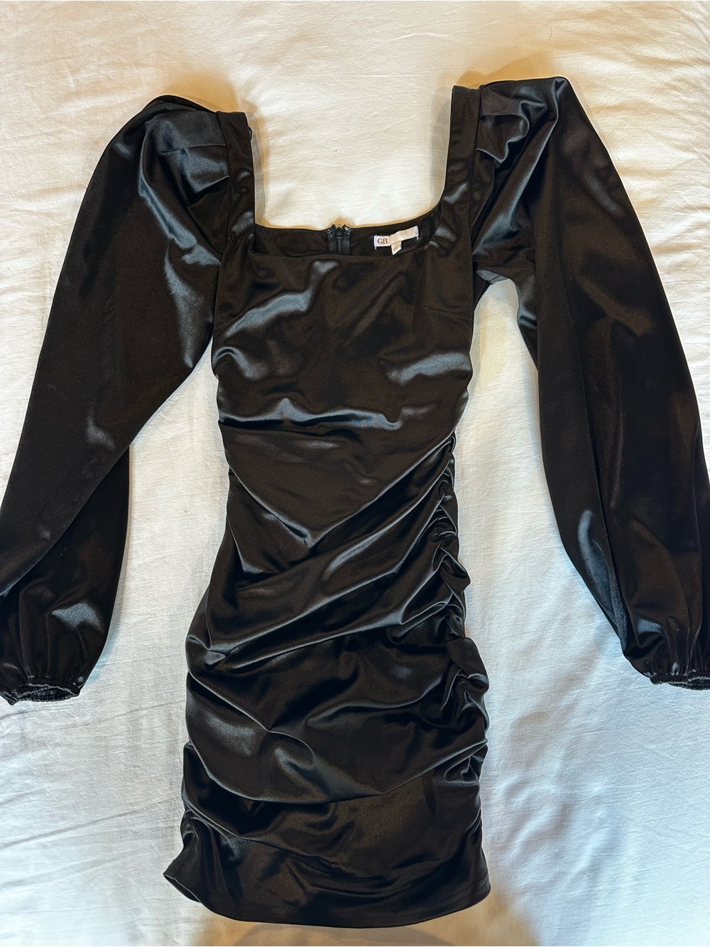 Gianni Bini Square Neck Satin Dress